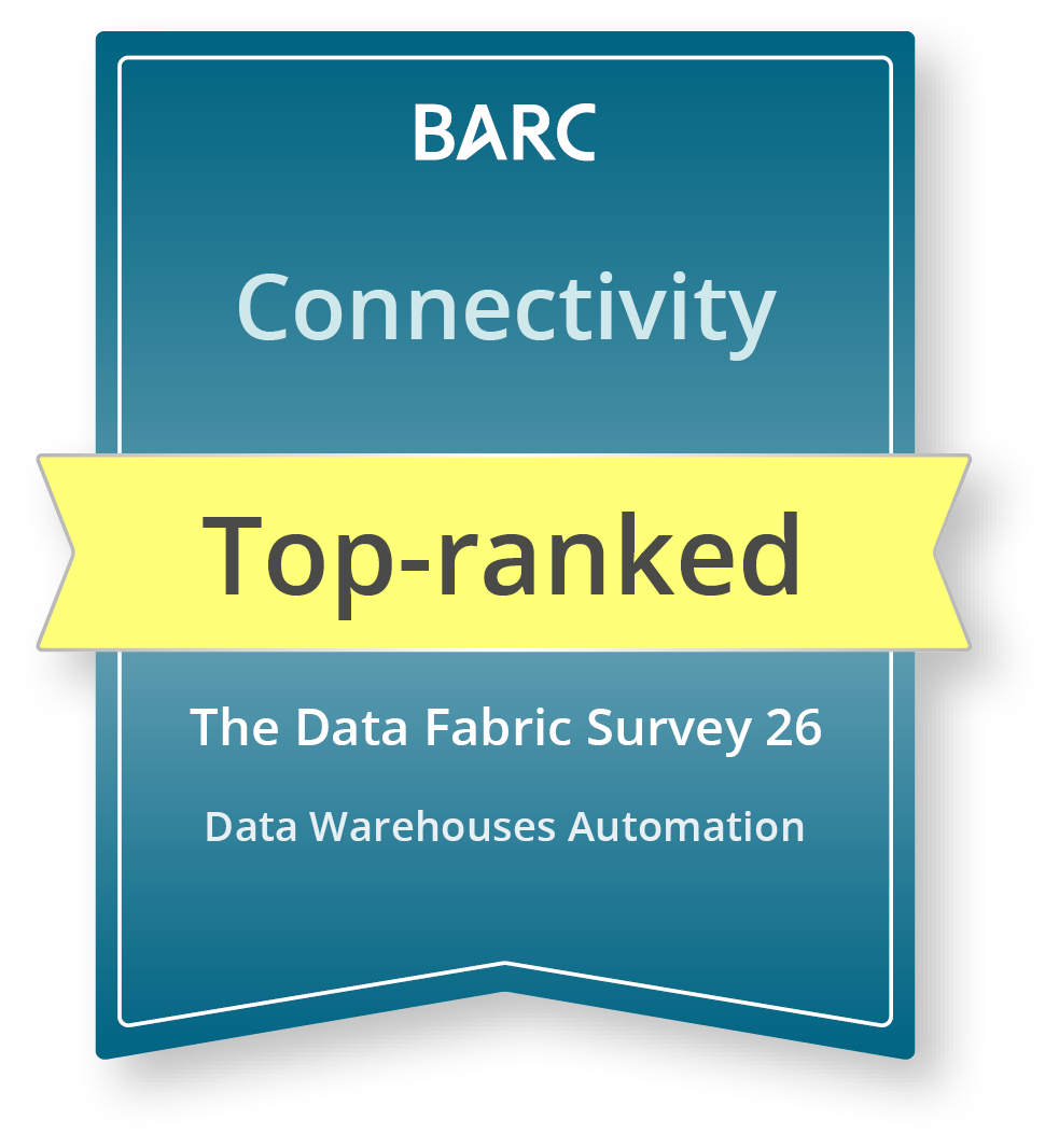 BARC Top-ranked — Connectivity 2026 – The Data Fabric Survey 26