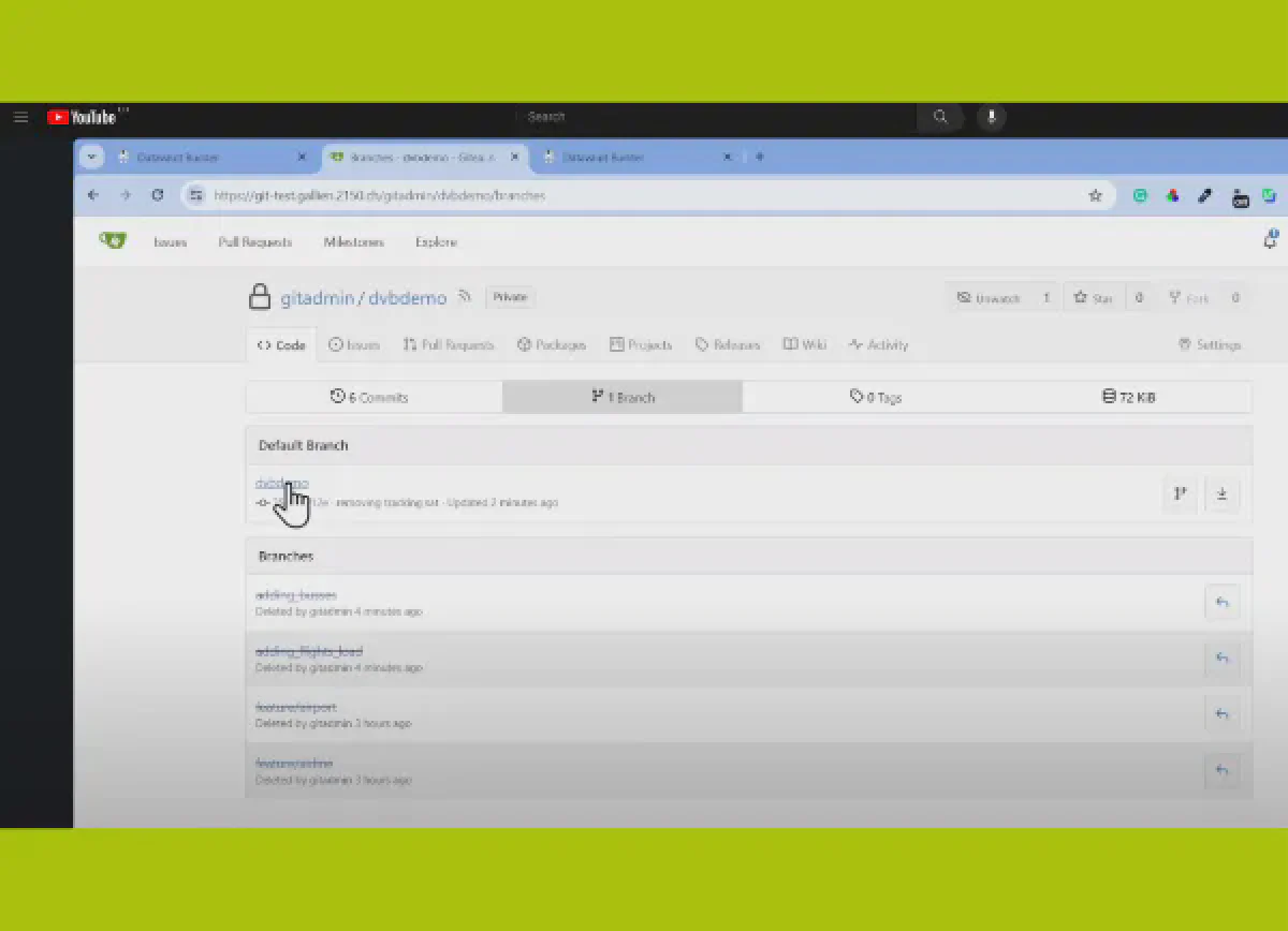 Direct Model GIT Check-In and Check-Out
